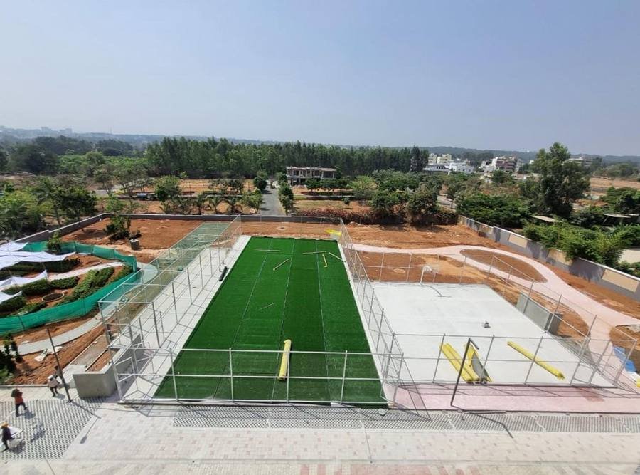 Handed-over sports turf and multi-purpose court